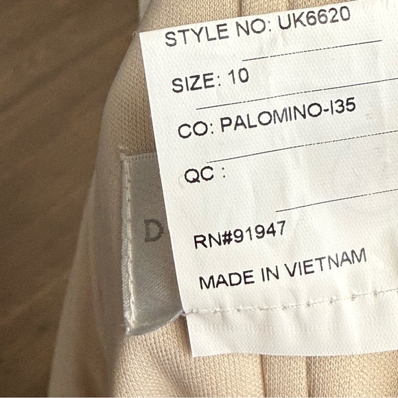 DESSY COLLECTION Nude Strapless Dress Bridesmaid Prom - Picture 8 of 10